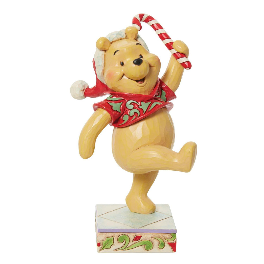 Winnie the Pooh with Candy Cane